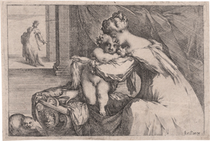 Los 5022 - Bellange, Jacques - Madonna mit Kind an der Wiege (La Vierge et l'enfant Jésus debout sur son berceau) - 0 - thumb