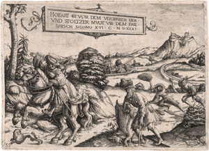 Los 5026 - Bockstorffer, Christoffel - Herr mit Dame zu Pferd (Allegorie der Hofart). - 0 - thumb