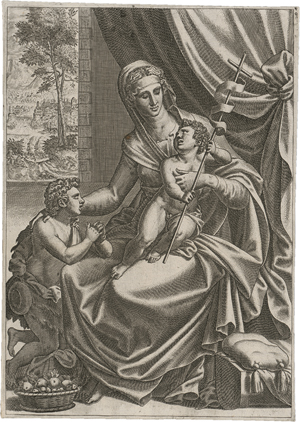 Los 5033 - Boyvin, René - Die Madonna mit Kind und dem Johannesknaben.  - 0 - thumb