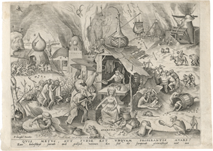 Los 5038 - Bruegel d. Ä., Pieter - nach - Avaritia - 0 - thumb