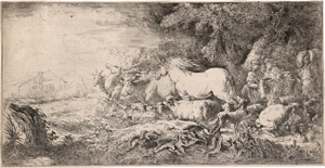 Los 5045 - Castiglione, Giovanni Benedetto - Der Einzug in die Arche Noah - 0 - thumb