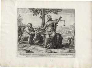 Los 5055 - Cort, Cornelis - Justizia weist die Reichtümer zurück - 0 - thumb