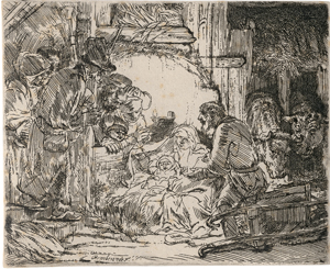 Los 5185 - Rembrandt Harmensz. van Rijn - Die Anbetung der Hirten mit der Lampe - 0 - thumb