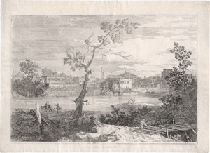 Los 5254 - Canaletto - Ansicht einer Stadt am Flussufer - 0 - thumb