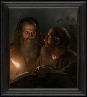Los 6070 - Schendel, Petrus van - Die Apostel Antonius und Paulus bei Kerzenschein - 1 - thumb