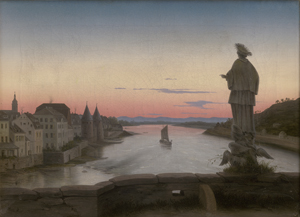 Los 6073 - Koester, Christian Philipp - Die Alte Brücke mit dem hl. Nepomuk in Heidelberg - 0 - thumb