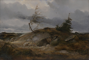 Los 6076 - Französisch - um 1830. "Côte de Grâce": Sturm an der Küste der Normandie - 0 - thumb