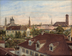 Los 6083 - Schierl, Joseph - Ansicht von Norden auf die Altstadt von München - 0 - thumb