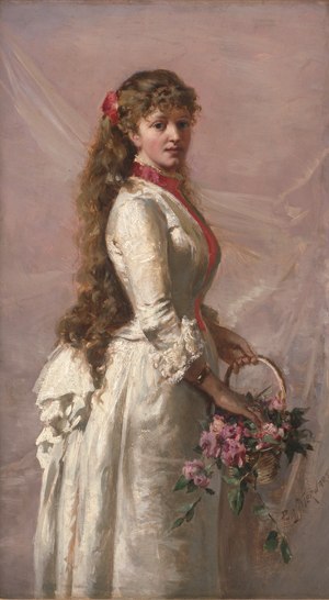Los 6174 - Merwart, Paul - Junge Frau mit einem Rosenkorb - 0 - thumb