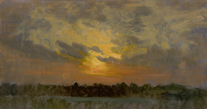 Los 6178 - Dresdner Schule - um 1860. Abendstimmung über der Dresdner Heide - 0 - thumb