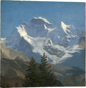Los 6193 - Müller, Carl Wilhelm - Blick auf das Bergmassiv der Jungfrau in den Schweizer Alpen - 0 - thumb