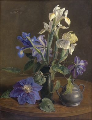 Los 6212 - Frank, Hans - Stillleben mit Clematis und Iris - 0 - thumb