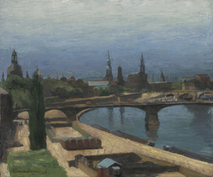 Los 6216 - Dresdener Schule - 1929. Blick auf Dresden mit der Elbe ("Elbelandschaft") - 0 - thumb