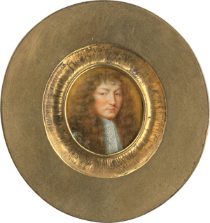 Los 6351 - Petitot, Jean - nach - Miniatur Portrait des Königs Ludwig XIV. von Frankreich mit Allongeperücke - 0 - thumb