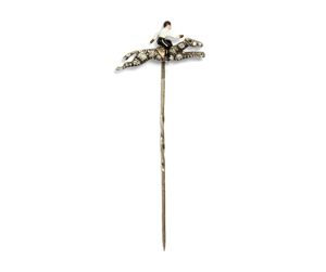 Los 6549 - Herrenschmuck - Reversnadel mit Jockey - 0 - thumb