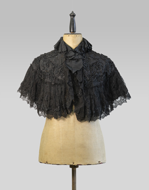 Los 6568 - Spitzencape - Schwarzes Spitzencape - 0 - thumb