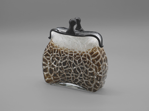 Los 6665 - Murano-Glasvase - Vase in Form einer Clutch in Reptiloptik - 0 - thumb