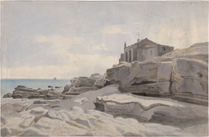 Los 6849 - Hohe, Friedrich - "Parthie bei Monaco": Kirche Sant' Ampelio in Bordighera an der Riviera - 0 - thumb