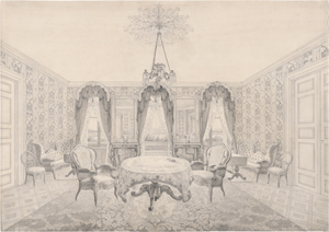 Los 6877 - Vollenweider, M. - Salon der Großfürstin Olga Nikolajewna im Hotel Baur au Lac in Zürich - 0 - thumb