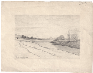 Los 6901 - Harpignies, Henri Joseph - Blick über den Tiber auf Rom und die Kuppel der Peterskirche - 0 - thumb