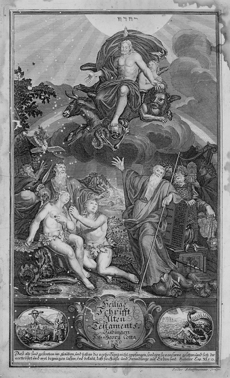 Lot 800, Auction  125, Biblia germanica, Das ist: Die gantze Heilige Schrift. Tübingen, Cotta, 1730