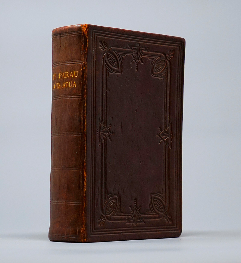 Lot 802, Auction  125, Te Bibilia Mo'a ra und Biblia, oia te faufaa Tahito e te faufaa apî ra. Oxford 1884. Erste Ausgabe der taihitanischen Übersetzung