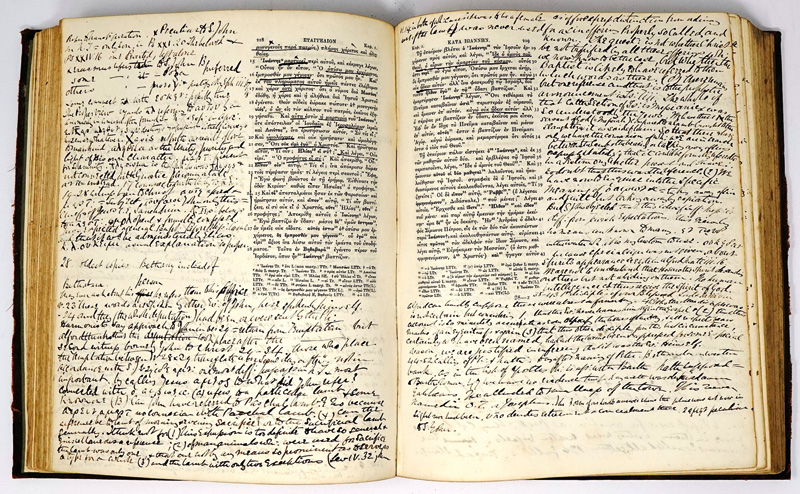 Lot 840, Auction  125, Scrivener, Frederick Henry, H KAINH DIATHKH (graece). Novum testamentum textus Stephanici A.D. 1530. Cambridge, Deighton, und London, Whittaker, 1865
