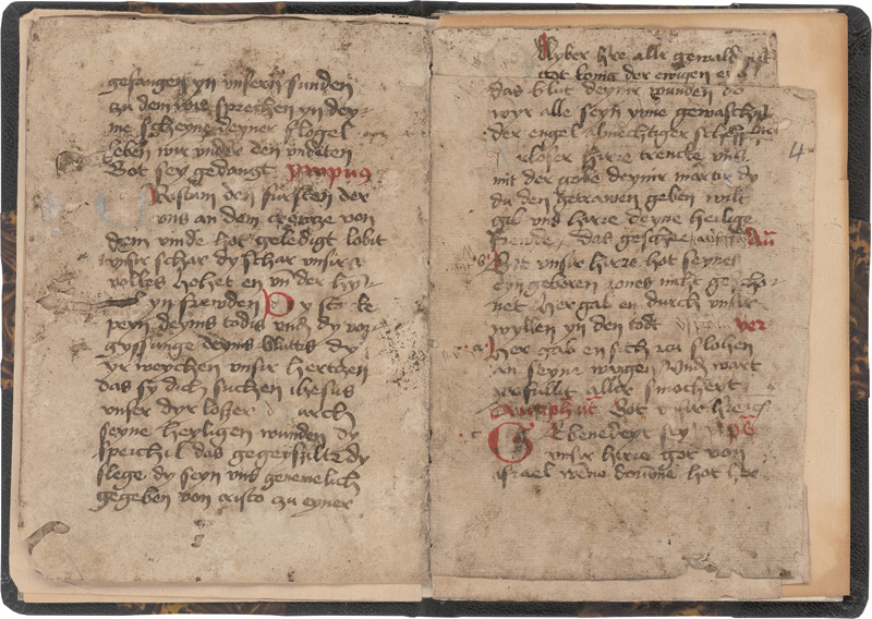 Lot 1011, Auction  125, Passionalsbrevier, Umfangreiches Fragment aus einer spätmittelalterlichen Gebetshandschrift