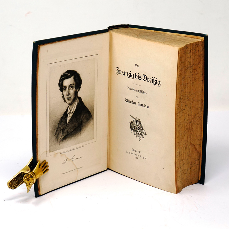 Lot 1549, Auction  125, Fontane, Theodor, Von Zwanzig bis Dreißig. Berlin, F. Fontane, 1898. - Erste Ausgabe