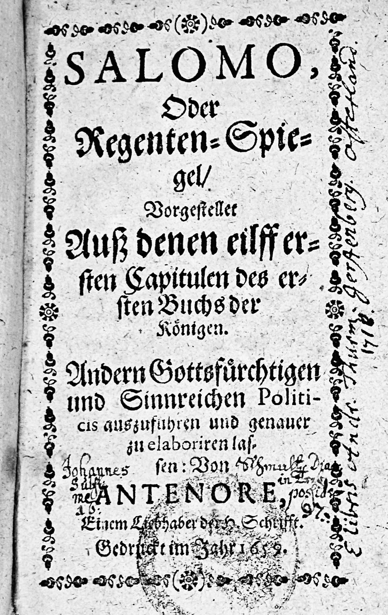 Lot 1717, Auction  125, Schupp, Johann Balthasar, Sammelband mit 4 barocken Schriften. 1659-1674