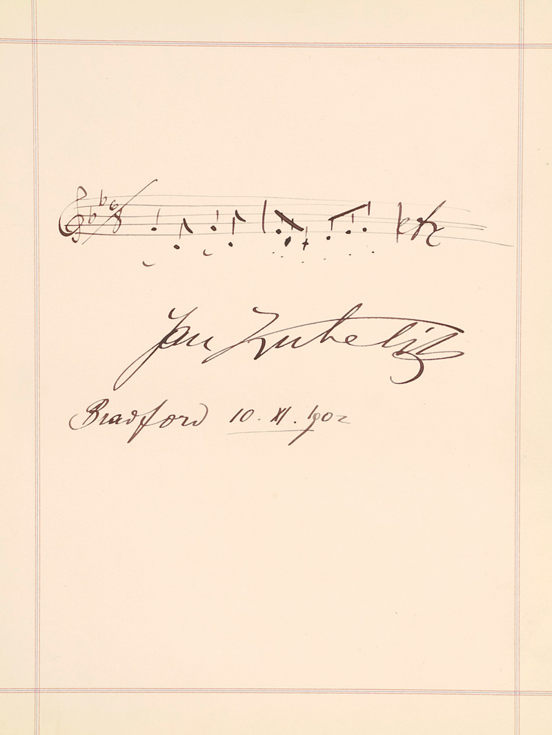 Lot 2163, Auction  125, Kubelik, Jan, Musikalisches Albumblatt. 1902