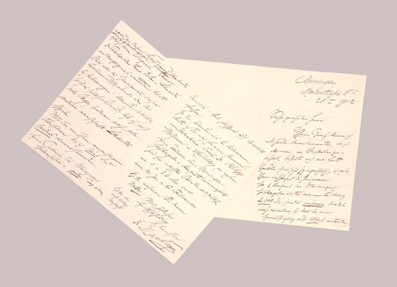 Lot 2178, Auction  125, Reger, Max, Brief an einen Konzert-Agenten. 1912