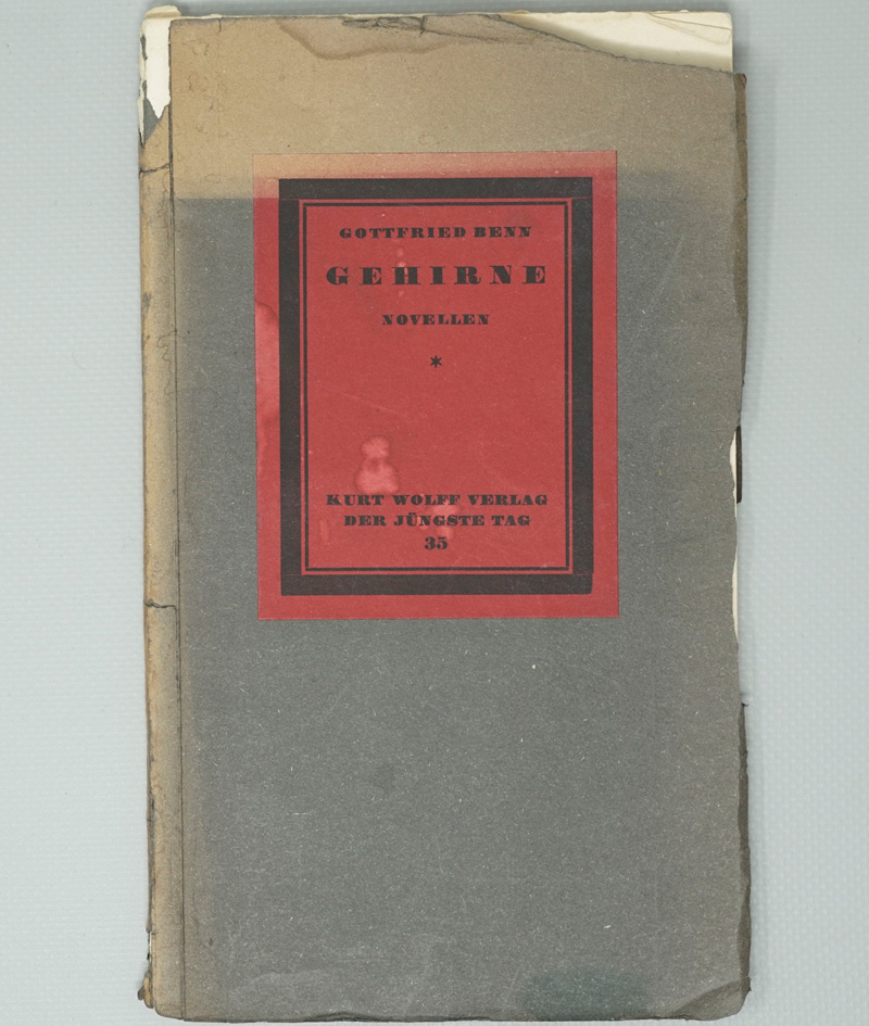 Lot 3032, Auction  125, Benn, Gottfried, Gehirne. Novellen. Leipzig, K. Wolff Verlag, 1916. - In der Originalbroschur