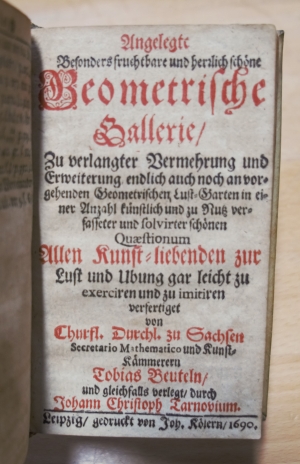 Los 327 - Beutel, Tobias - Anderweit ... Geometrischer Lust-Garten [und:] Angelegte ... Geometrische Gallerie - 7 - thumb
