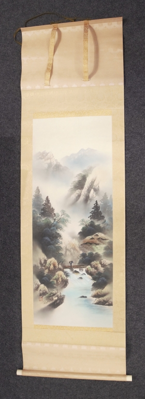 Los 660 - Landschaftsmalerei - 4 Kakemono-Rollbilder mit Berglandschaften - 6 - thumb