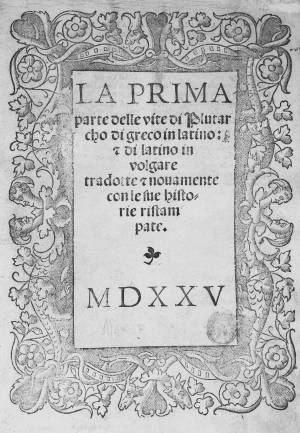 Los 1178 - Plutarch - Vite di greco in latino et di latino in volgare  - 3 - thumb