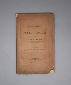 Los 2129 - Nietzsche, Friedrich - Unzeitgemässe Betrachtungen. Viertes Stück: Richard Wagner in Bayreuth - 1 - thumb
