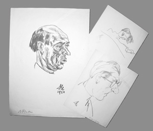 Lot 3065, Auction  126, Dolbin, Benedikt Fred, Portrait von Arnold Schönberg
