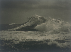 Lot 4213, Auction  126, Schensky, Franz, Sea view with wave; Helgoland in rough seas