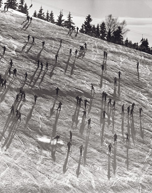 Lot 4217, Auction  126, Schneiders, Toni, Skiers on mountain, Bregenz