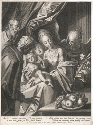 Lot 5220, Auction  126, Sadeler II, Aegidius, Die Hl. Familie