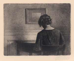 Lot 5373, Auction  126, Ilsted, Peter, Junges Mädchen an einem halbrunden Tisch sitzend