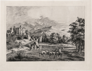 Lot 5502, Auction  126, Boissieu, Jean Jacques de, Vue du Temple de Vesta