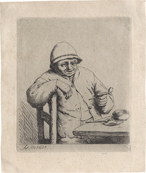 Lot 5635, Auction  126, Ostade, Adriaen van, Der lächelnde Raucher