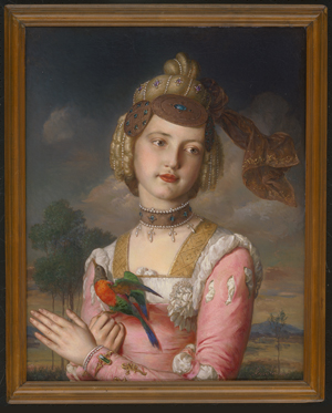 Los 6072 - Reiter, Johann Baptist - Portrait der Tochter Alexandrine "Lexi" als Edelfräulein - 1 - thumb