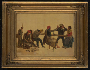 Los 6090 - Vervloet, Frans - 1821. Fröhliche Runde mit neapolitanischen Fischern beim Wein trinken - 1 - thumb