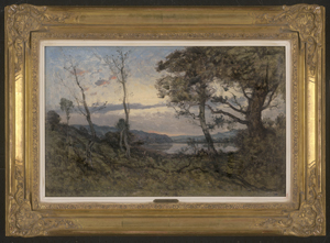 Los 6167 - Harpignies, Henri Joseph - Abendstimmung über einer Flusslandschaft - 1 - thumb