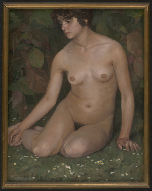 Los 6192 - Schmidt, Anton Konrad - Adoleszens (Junge Frau auf Frühlingswiese) - 1 - thumb