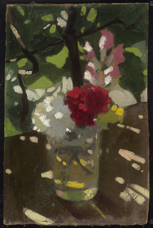 Los 6222 - Österreichisch - um 1920. Sonnenflecken: Stillleben mit Nelken im Glas - 1 - thumb