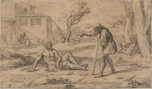 Lot 6518a, Auction  126, Grimaldi, Giovanni Francesco, Entwurf für die Spanische Treppe in Rom